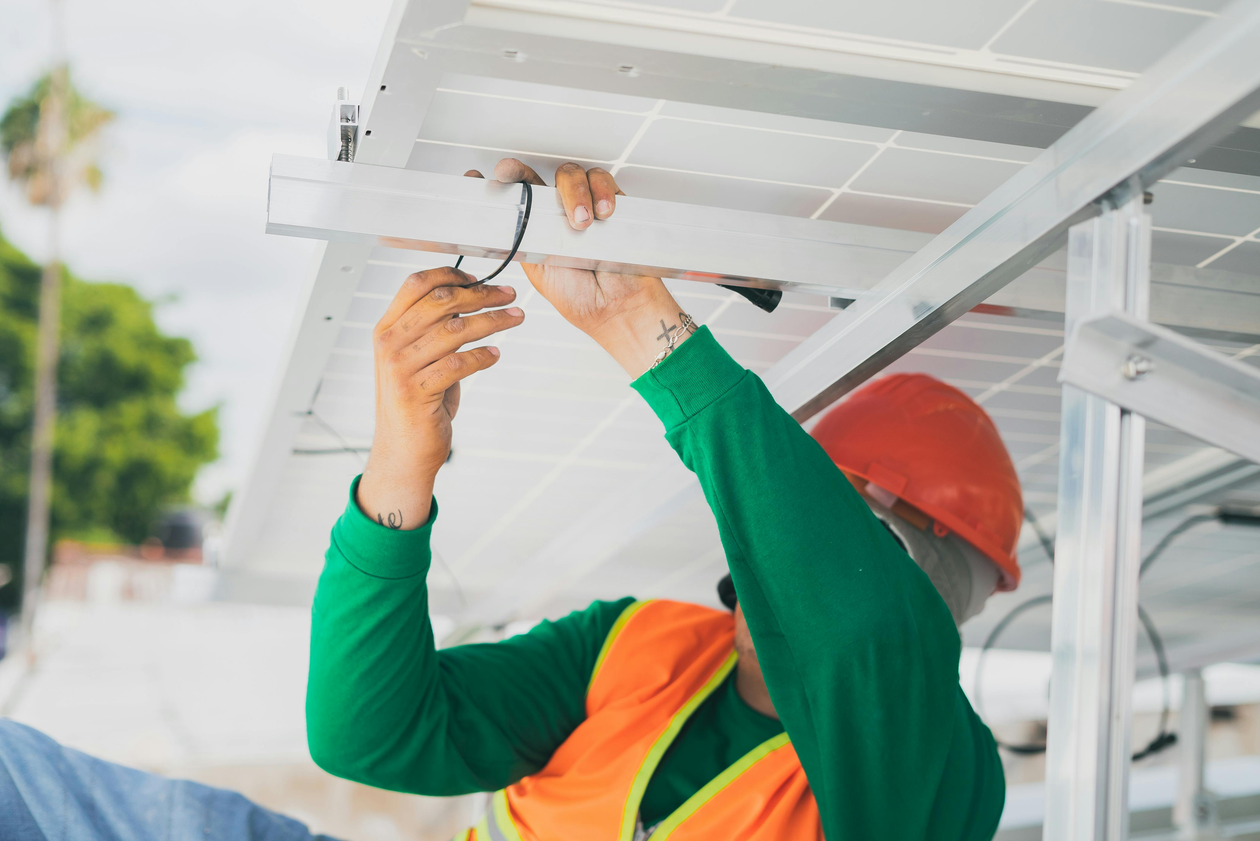 technician installing system technician installing system